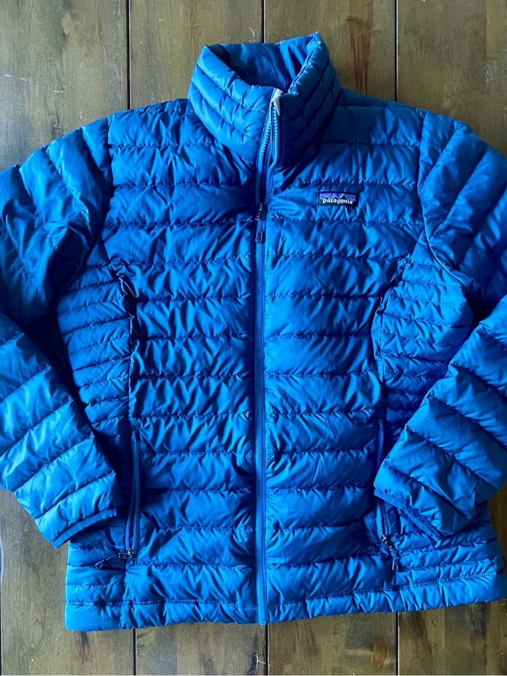 Women’s Patagonia Down Jacket (Size Large) Blue Puffer Full Zip Jacket 84683